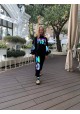 Спортивный костюм черный голограмма